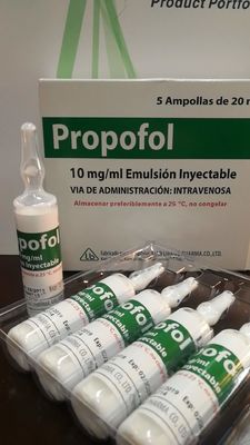 Bom preço. A dosagem terminada forma a emulsão injetável anestésica Propofol 50ml de Propofol on-line